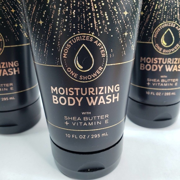 3 INTO THE NIGHT Moisturizing Body Wash 10 oz Bath Body Works Shea Butter Vit E - Picture 3 of 6